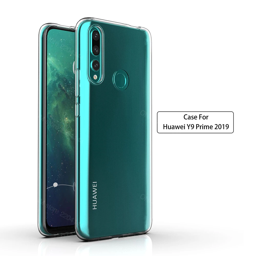 Чехол для Huawei Y9 Prime 2019 прозрачный силиконовый чехол Бампер STK L21 L22 LX3 задняя