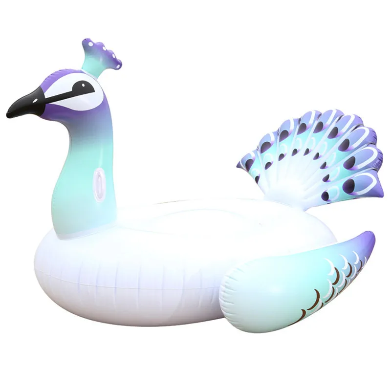 

INS Hot Selling 150 Peacock Floating Row Water Adult Riding Floating Bed-
