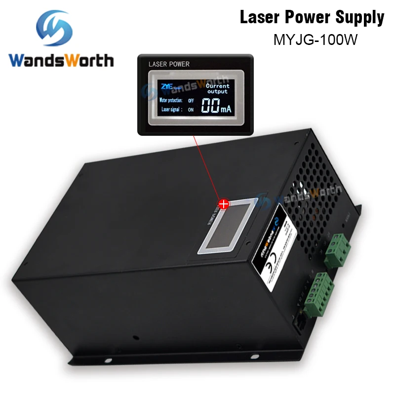 Wandsworth 80-100 Вт CO2 лазерный источник питания для CO2 лазерной гравировки, резки MYJG-100W категории