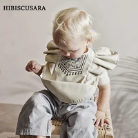 Soft PU Baby Infant Bibs With Pocket Dining Bib Waterproof Easy Clean Quick Dry INS Style Fashion Toddler Kids Bibs Smock 1