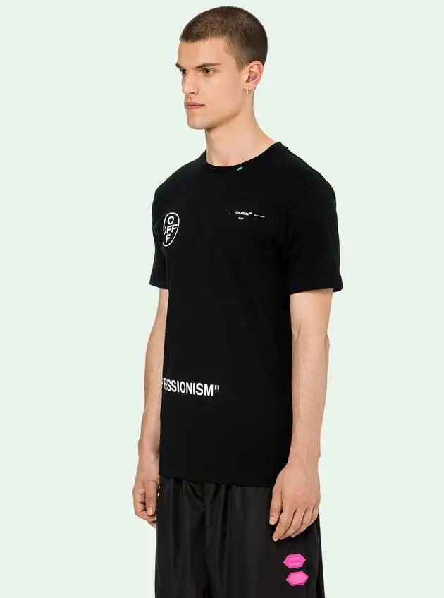 "99" граффити стрелы Off-White OW для мужчин и женщин унисекс пара влюбленных моделей хлопок Повседневная мода короткий рукав круглый вырез Футболка