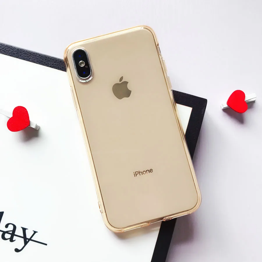 10 Чехол для телефона для iPhone 11 Pro Max чехол ярких цветов Прозрачный мягкий чехол из ТПУ для iPhone 11 Pro 7 8 X XR XS Max 7 8Plus чехол - Цвет: 10