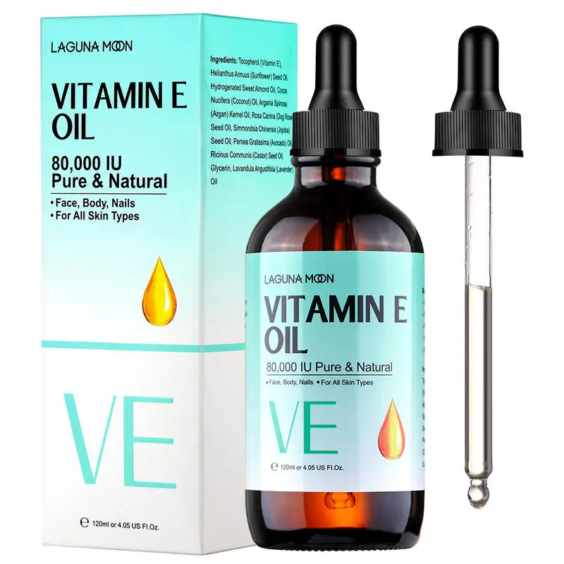 Lagunamoon Organic Pure Natural Vitamin E Oil Face Body Skin Moisturize