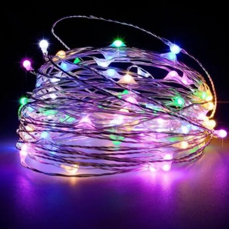thumbnail image 1 of Guirnalda de luces LED de alambre de cobre de 1 m, 2 m, 3 m, 5 m y 10 m para iluminación navideña, guirnalda de hadas para decoración de árboles de Navidad, bodas y fiestas, 1 of 5