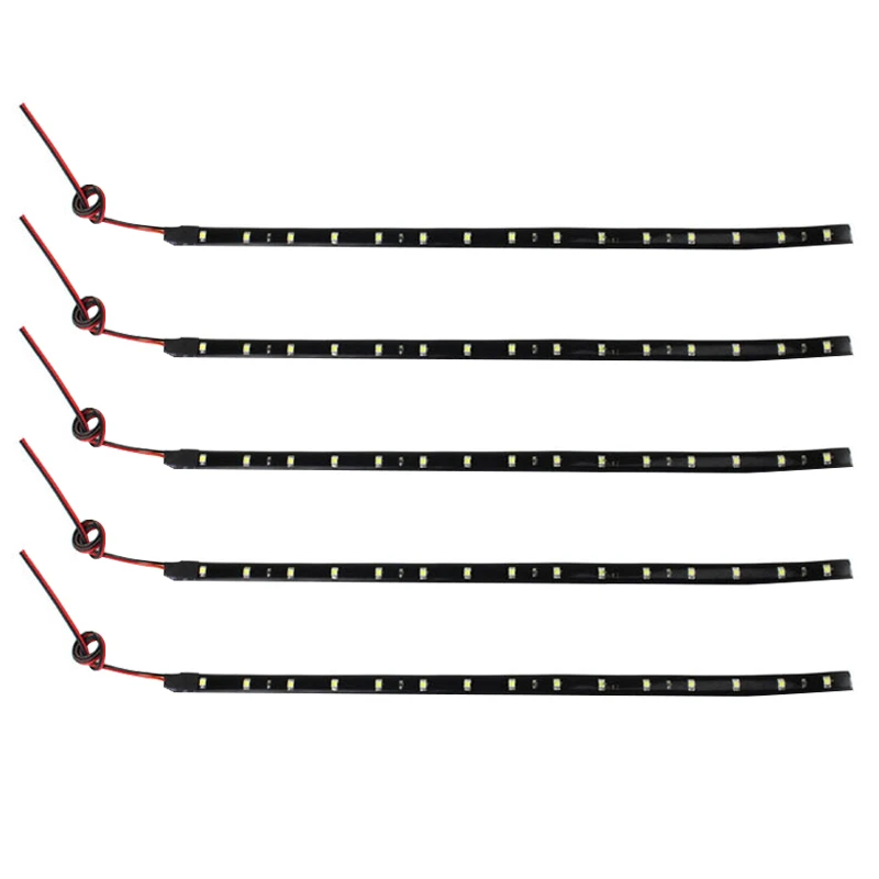 Buy 5x Waterproof Car Motor Vehicle 15 LED 12V 30cm Flexible Light Strip Warm White