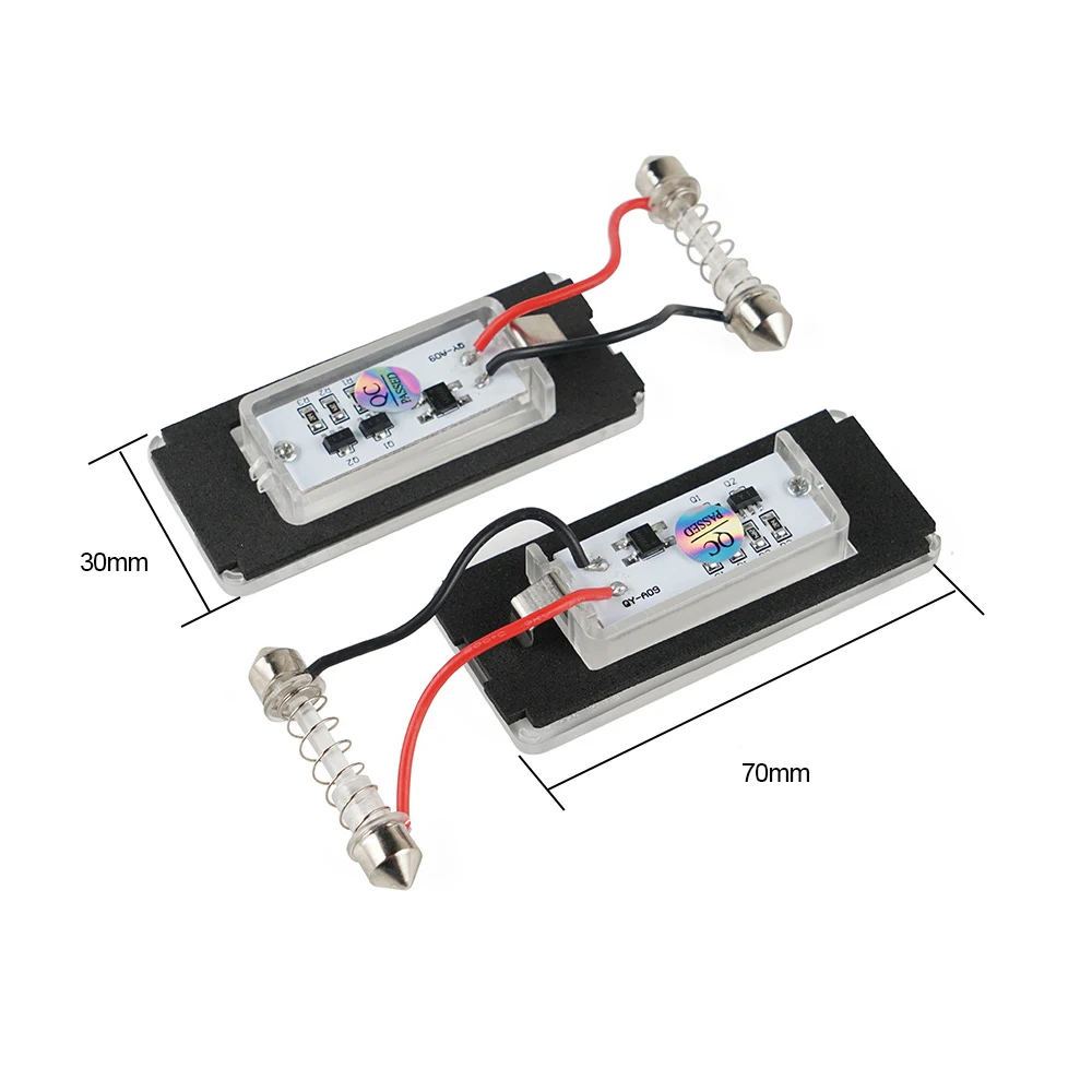 ̴  S R56 R57 R58 r59   2PCS ڵ LED ̼ ȣ ÷Ʈ  12V 6500K ȭƮ 