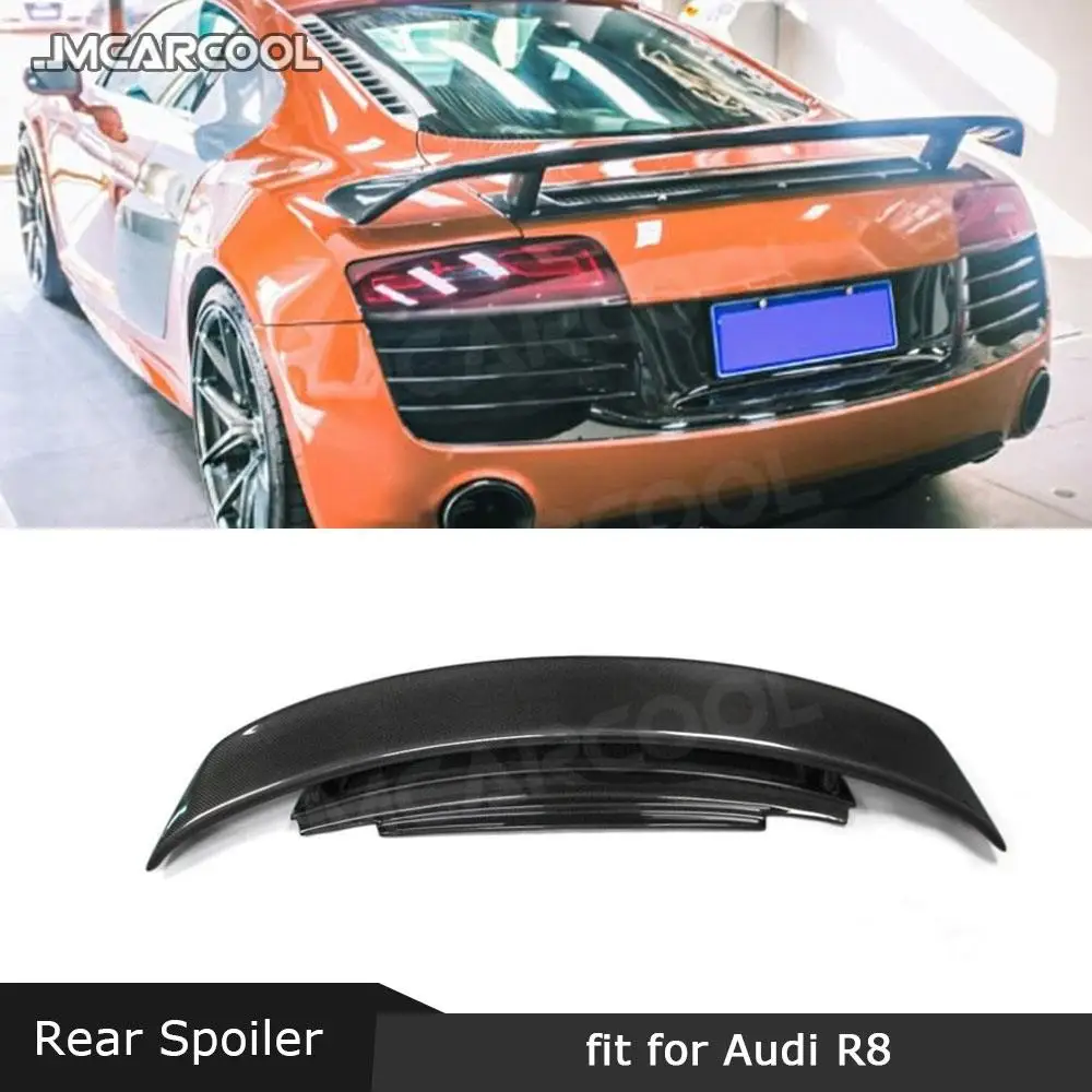 

For Audi R8 V8 V10 2007-2016 GT Style Carbon Fiber Rear Spoiler Boot Trunk Racing Wings Car Styling Accessorise
