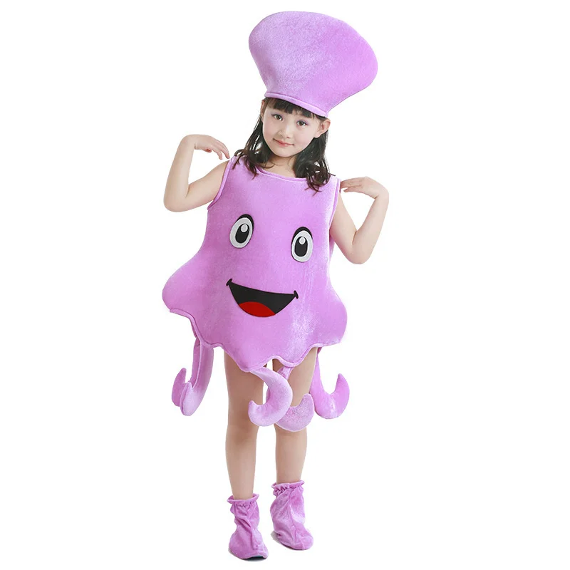 

Baby Kids Fish Costume Octopus Shark Whale Christmas Cosplay Costume Halloween Ocean Animals 3D Costume for Kids