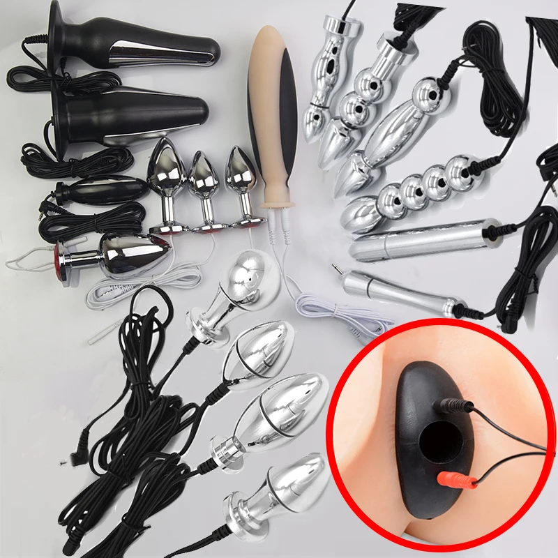 Electric Sex Toys Electro Stimulation ANAL VIBRATOR Butt Plug