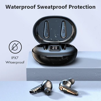 

2020 New TWS Bluetooth 5.0 Wireless Earphones Sports Waterproof IPX7 Headset 9D HiFi Stereo Handsfree Earplugs With Micphones