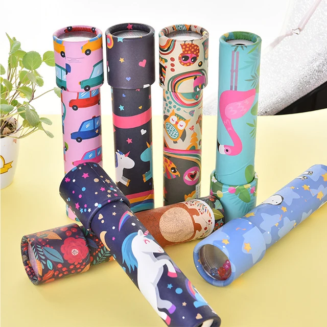 6pcs Classic Kaleidoscope Toys Rotating Colorful Novelty Educational Toys Imaginative Magic For Kids Children Random Patten 1