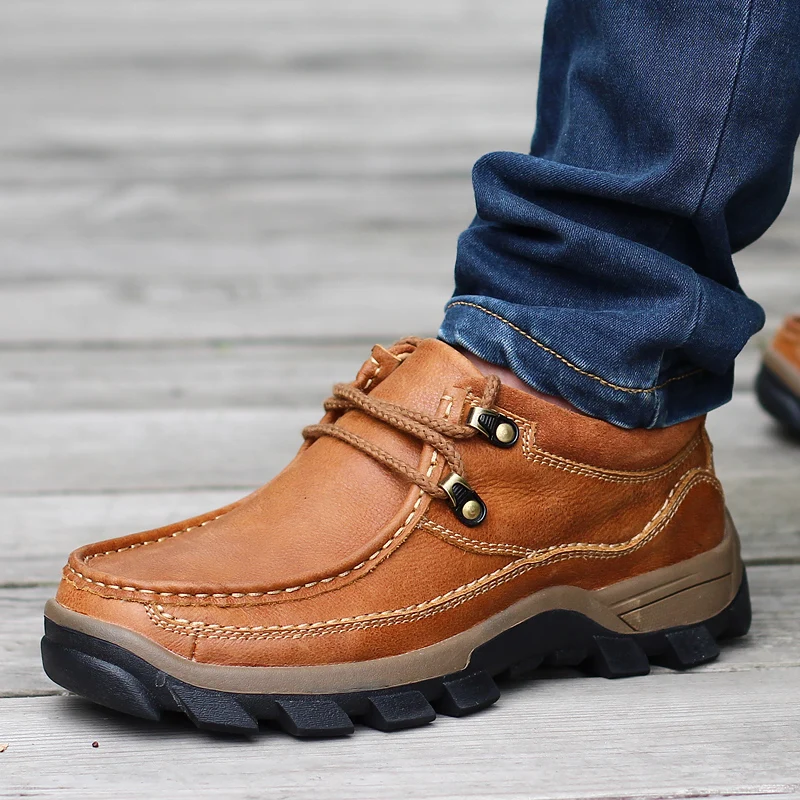 

YOUQIJIA 2019 Slip on Shoes for Men Slip Resistant Sneaker Leather Casual Driving Boat Walking Oxford Dress Work Boot
