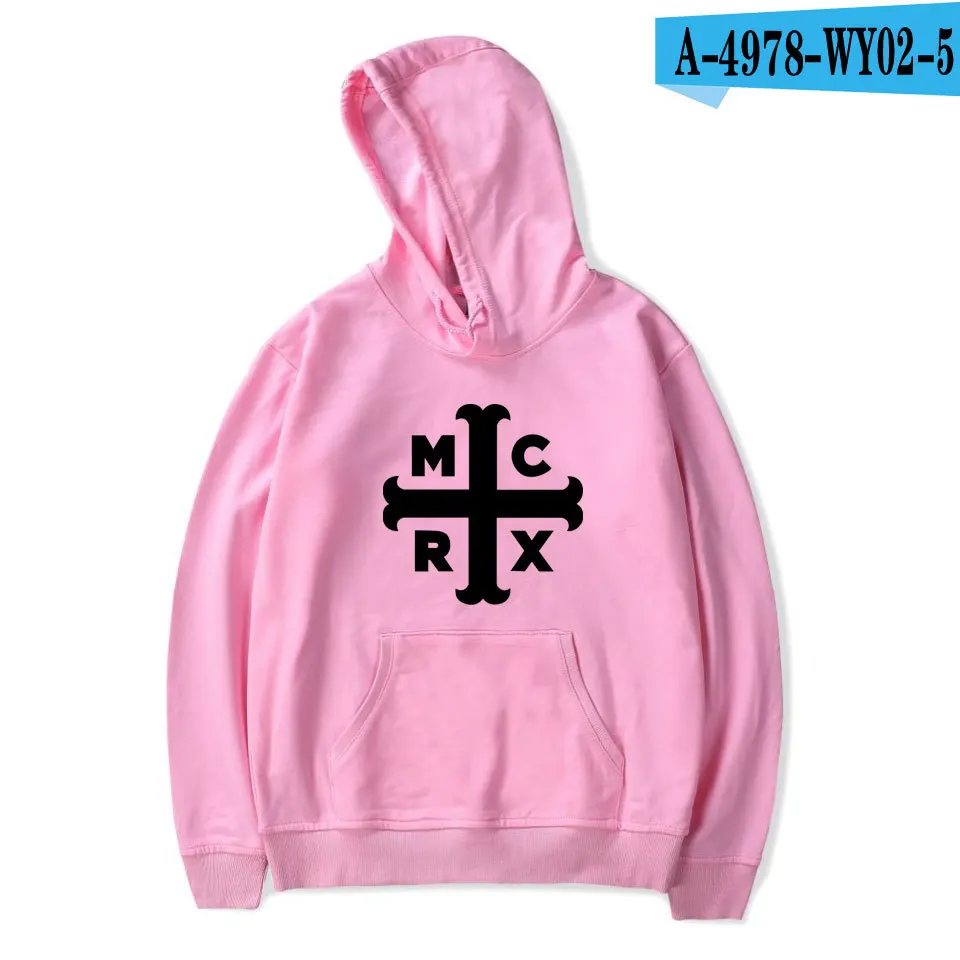 В европейском и американском стиле My Chemical Romance MY Chemical Romance толстовка с капюшоном и круглым вырезом, Зимняя Мужская и Женская толстовка с капюшоном - Цвет: Pink a