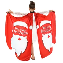 Рождественская шаль с принтом крыльев, зимний детский шарф, дамский плащ, накидка, шали, женский роскошный брендовый модный шарф, Дамское одеяло