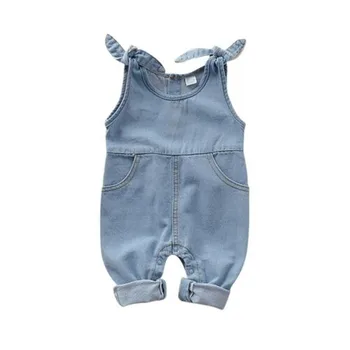 

0-18M Newborn Baby Boy Baby Girl Clothes Blue Denim Romper For Newborns 2020 New Born Baby Jumpsuit Outfit Set Overall