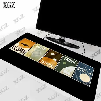 

XGZ Star Wars Logo Extra Large Mouse Pad Gaming pad Natural Rubber with Locking Edge Mat for CSGO LOL DOTA XXL