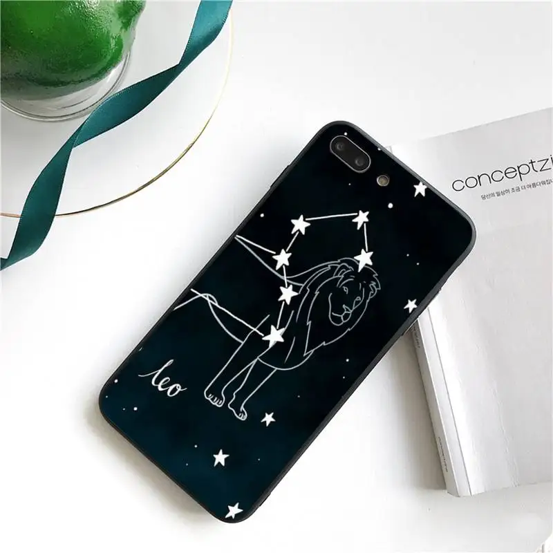 Constellation Zodiac Signs Phone Case for iphone 13 11 8 7 6 6S Plus 7 plus 8 plus X XS MAX 5 5S XR 12 11 Pro max se 2020 Cover iphone 13 pro max case