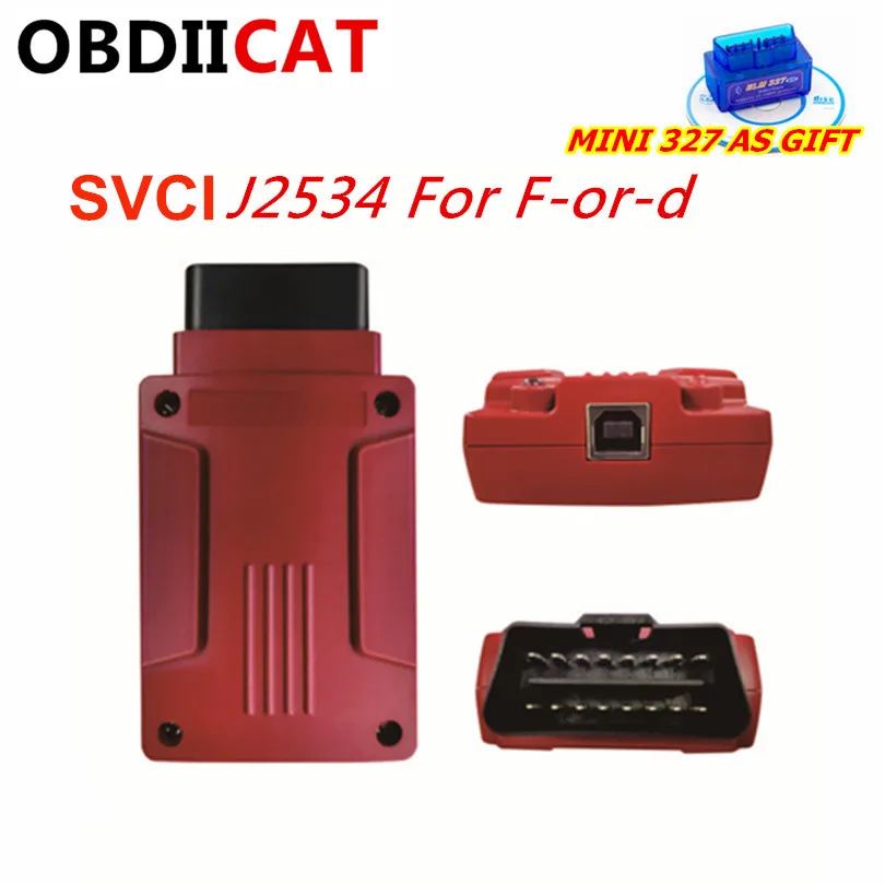 SVCI J2534 для Fo- rd& ma- zda диагностический инструмент лучше, чем ELS27 ELM327 VCM2 сканер FVDI J2534 поддержка онлайн программирования