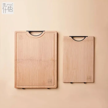 

Yiwuyishi Bamboo Cutting Board Thick Version Antimicrobial Cutting Board Vegetable Meat Tools Kitchen Chopping Board