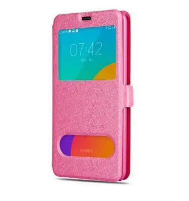Кожаный чехол для Sony Xperia XA1 крышка быстрое окошко для просмотра ответа откидная крышка для Sony Xperia L1/XA1 G3116 G3112 телефонные чехлы Капа - Цвет: Rose