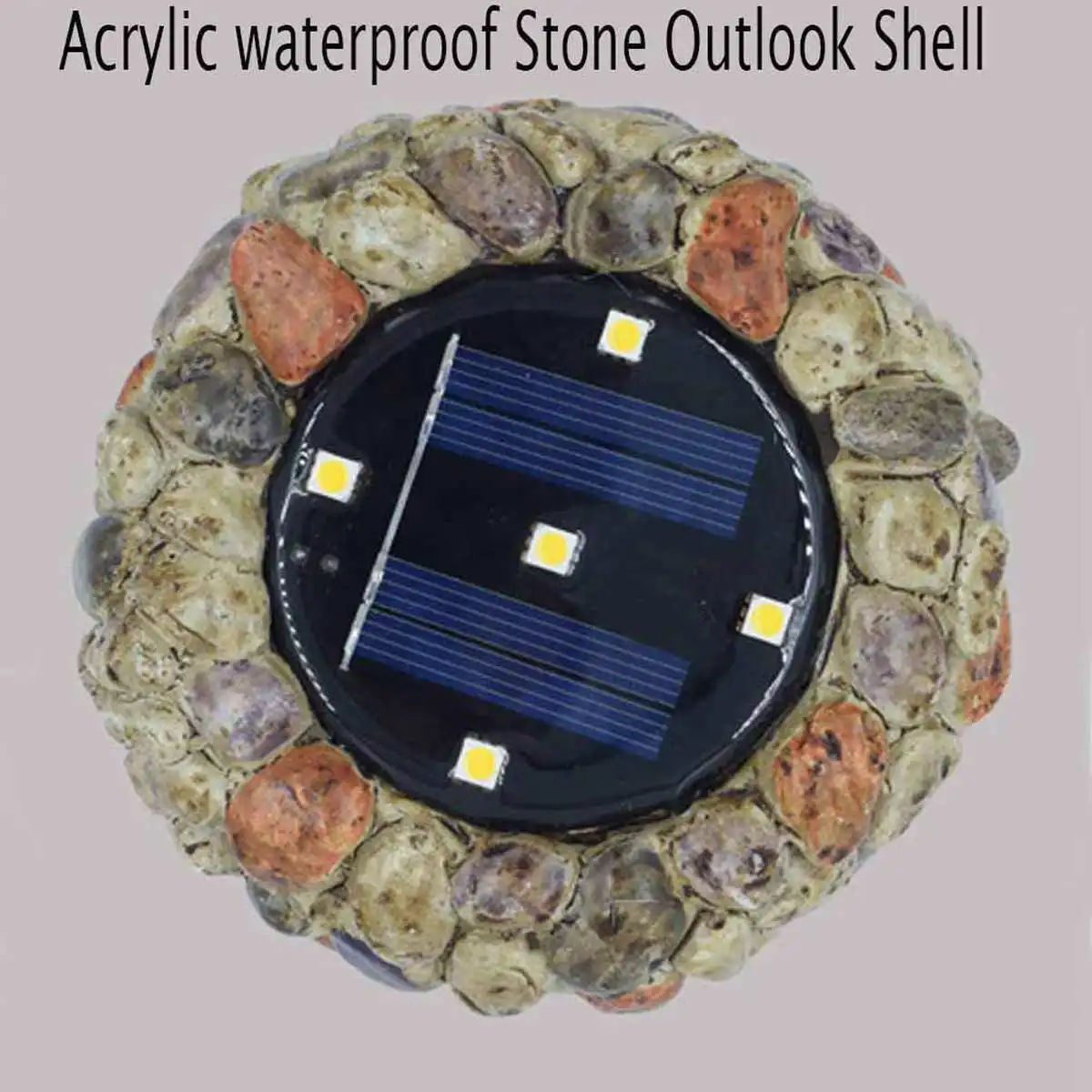 

4/8x Solar LED Resin Underground Light Outdoor Courtyard Buried Simulation Stone Lamp Lawn Light Path Hotel Decorative lighting