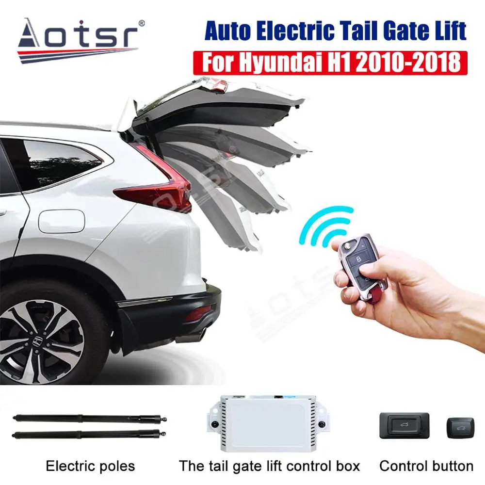 Electric Tail Gate Lift For Hyundai H1 2010-2018 One Foot Activated Feature With Remote Control Drive Seat Button |