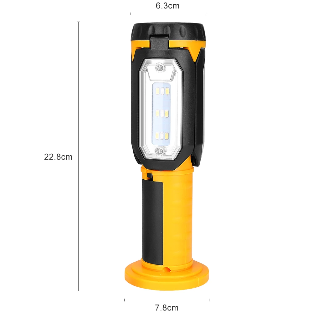 2019New SMD светодиодный складной фонарик, USB перезаряжаемый портативный мощный светодиодный фонарь, магнитный подвесной крючок, лампа для наружного использования