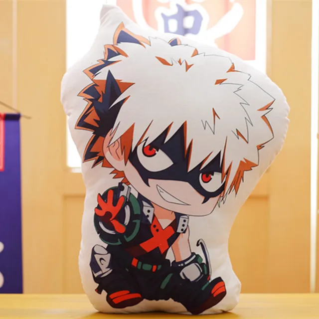 40cm Anime My Hero Academia Midoriya Izuku Bakugou Katsuki Todoroki Shouto OCHACO URARAKA Asui Tsuyu Plush Pillow Cartoon Toys