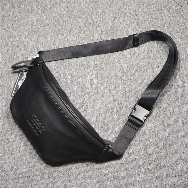 Male Fanny Pack Man Belt Pouch Street Hip Bag High Capacity Banana Bags  Leather Waist Bag Fashion Brand Chest pack Purse YB102