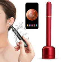 

3.9mm Ultra-Thin WiFi Ear Scope Camera Wireless Otoscope with Earwax Removal Tool and 6 LED with Tmperature Control for Iphone
