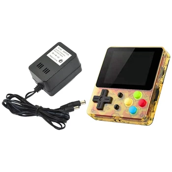 

1 Set Game Console Video Game Handheld Gold & 1 Pcs 3 in 1 Ac Power Adapter Cord Cable Us Plug