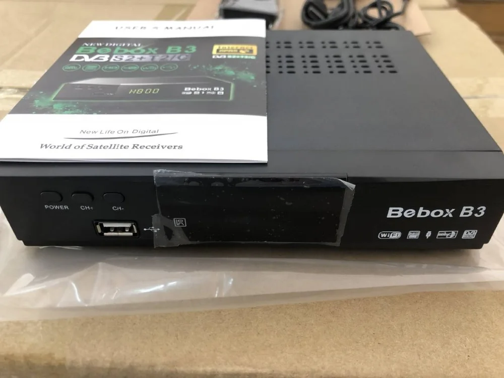 Новейший Bebox B3 DVB S2+ T2+ C combo H.265 hevc gprs powervu autoroll приемник декодер с youtube