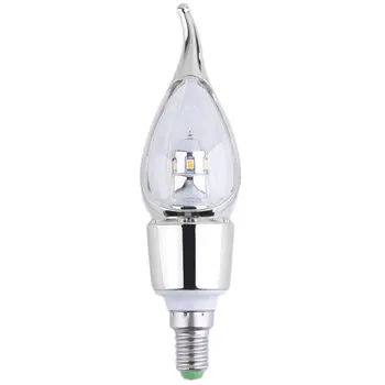

1pc 90V-260V E14 3W White/Warm White LED Energy Saving Candle Bulb Lamp Light