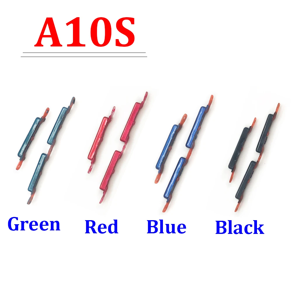 10Pcs, 삼성 A10S A20S A21S A30S A50S 사이드 키 전원 및 볼륨 버튼 교체용 새 전원 버튼 + 볼륨 버튼