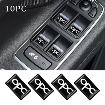 

10PCS Epoxy 3D Car Styling Emblem Badge Sticker Decals For OPEL OPC Zafira b Corsa d Insignia Mokka Regal Decoration Accessories