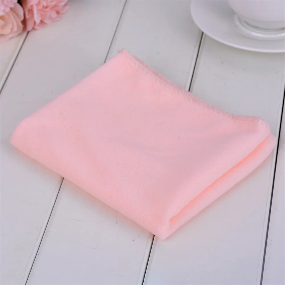 light pink 30x70cm 70X140 см микрофибра быстросохнущее полотенце медведь банные полотенца с героем мультфильма хлопок мягкое сухое полотенце s Кухня чистое абсорбирующее полотенце s сплошной цвет - Цвет: light pink 30x70cm