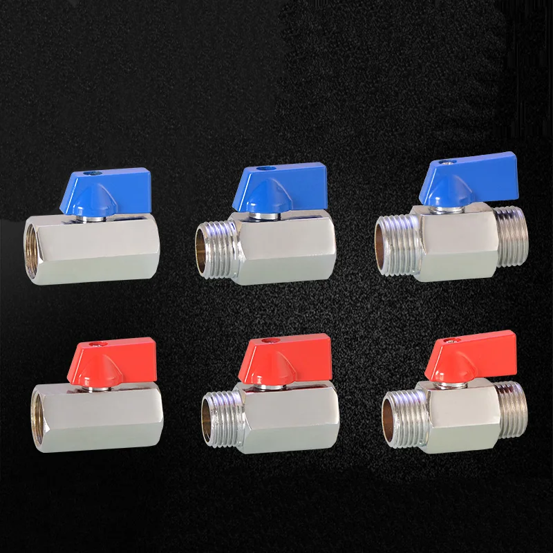 2шт латунный Мини шаровой клапан 1/4 &quotBSP резьба воздушный компрессор контроль для
