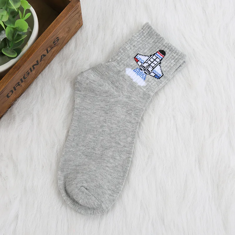 Хлопковые носки с героями мультфильмов, женские короткие носки, милые розовые Kawaii, забавные повседневные корейские длинные носки с рисунками животных в стиле Харадзюку - Цвет: 4