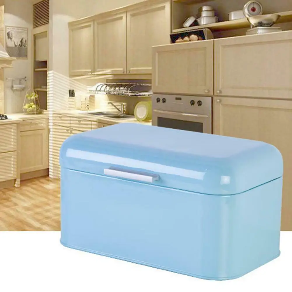 ^Cheap High Metal Bread Box Storage Case European Style Retro Kitchen Container Solid Color UEJ ^Cheap High Metal Bread Box Storage Case European Style Retro Kitchen Container Solid Color UEJ