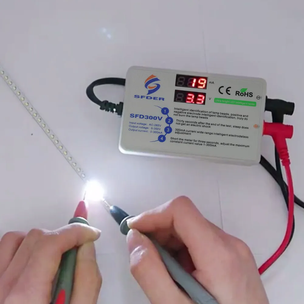 

TV LED Backlight Tester Bead Diode Testing Repair Tool Voltage Current Test Beads Light Board Test Strip With Test Probe