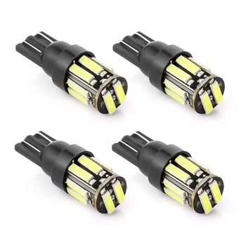 

4Pcs W5W 10-7020 SMD Car T10 LED 194 168 Wedge Replacement Reverse Instrument Panel Lamp White Bulbs For Clearance Lights