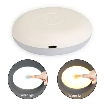 

USB Charging Lamp Led Touch Night-light Bedside Toilet Bedroom Door Rechargeable Wireless Small Light Household Accessories