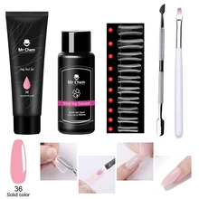  Mr Chem Poly Nail Gel Kit 54W UV Lamp Varnish Gel Polish Set Nail Tools Semi Permanent Extensions Manicure Set Nails Art uñas 