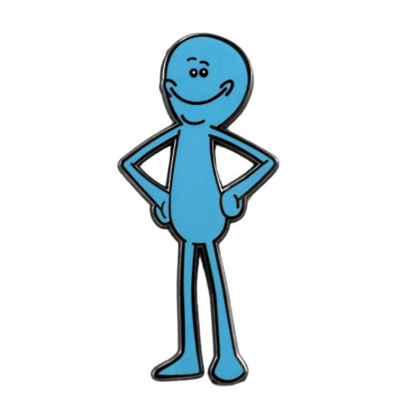 

Mr Meeseeks Pin geek gift Rick and Morty Gifts Existence is Pain, Blips and Chitz, Cartoon brooch