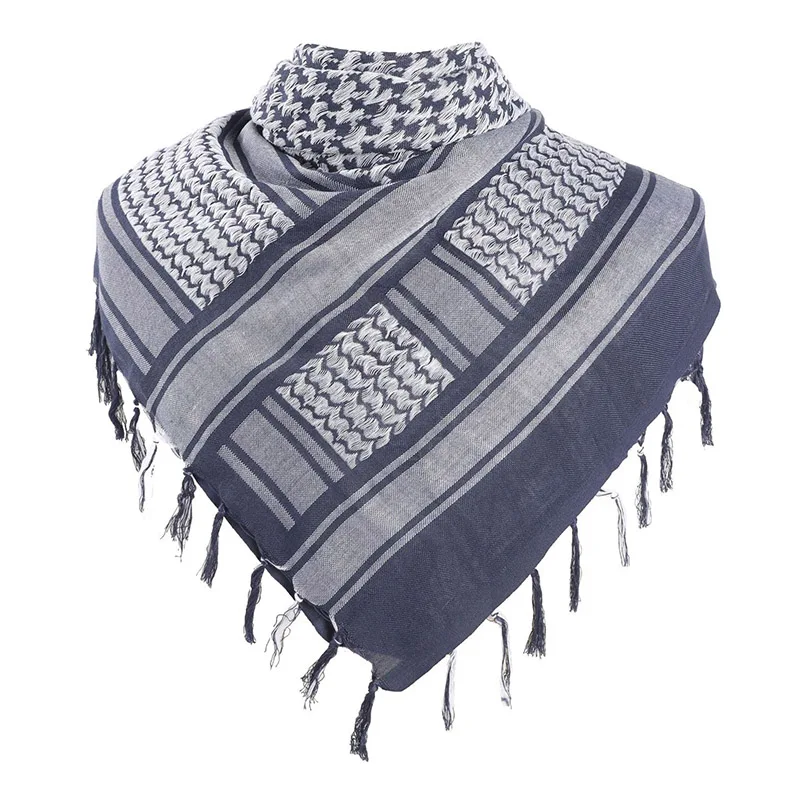 Cotton Arab Keffiyeh Shemagh Scarf Shawl Military Tactical Scarves Desert Thickened Hijab Square Windproof Bandanas