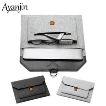 Женский мужской шерстяной фетровый кейс для ноутбука сумка 14 15,6 Для Macbook Air 13 чехол Pro retina 11 12 15 чехол для Xiaomi 13 сумки