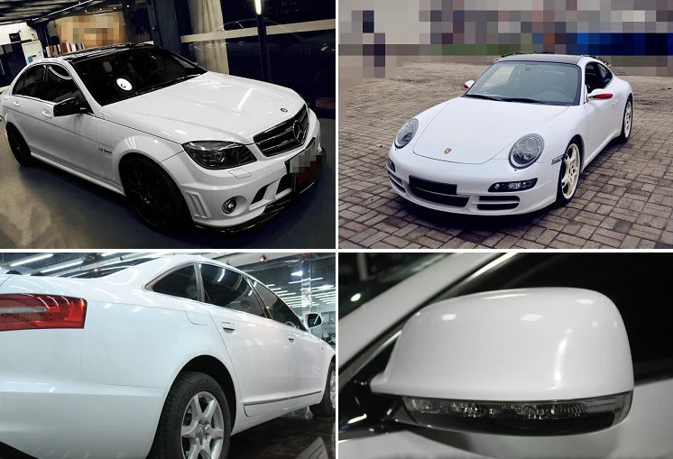 White Glossy Vinyl Film Sticker-4