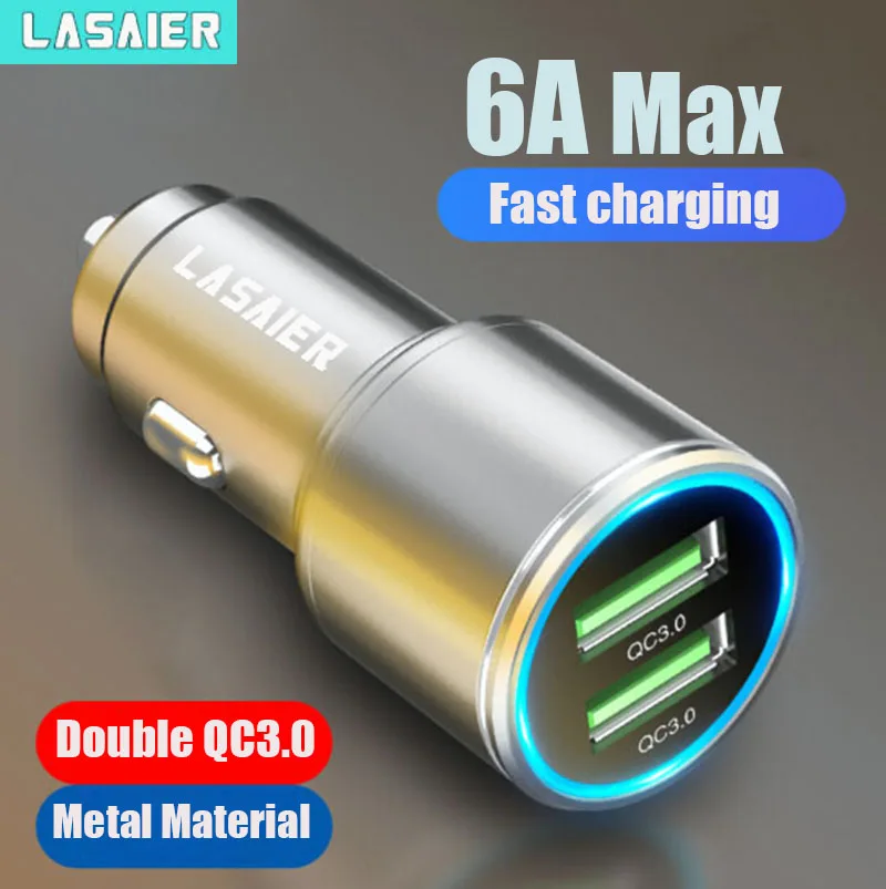 Car-Charger Mobile-Phone QC3.0 Lasaier Xiaomi Samsung S10 9-Fast 36W USB 