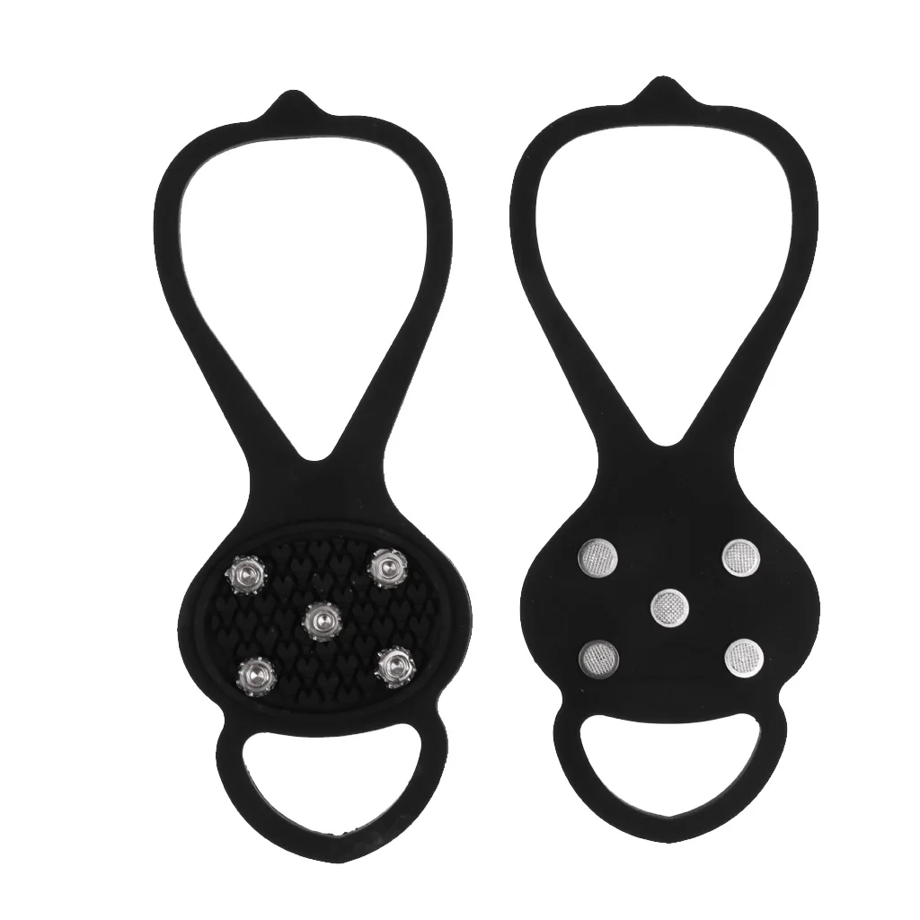 Anti Slip Snow Ice Cleats Studs Crampons Grippers Traction Spikes Shoes Boots Soles For Ice Fishing Hiking