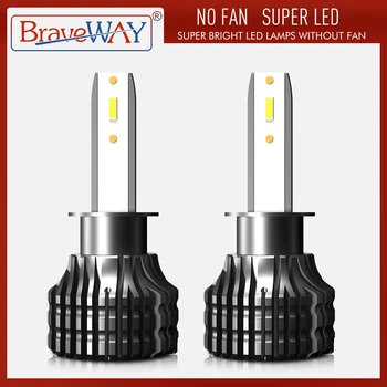 

BraveWay LED Light Bulb for Car H4 LED H7 Headlight Lamps Running Lights H7 H11 H1 LED Bulb HB3 BH4 9005 9006 12000LM 12V Moto